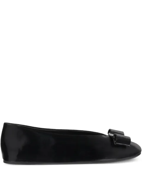 Ferragamo bow-detail ballet flats Black VANNAI001NERO