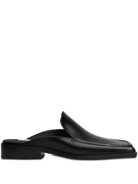 Alaïa 35mm square-toe leather mules Black AA3L1003I072999