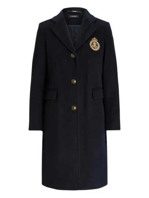 Lauren Ralph Lauren belted embellished-detail coat Blue 297958509002