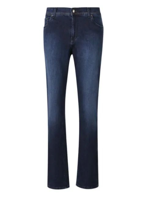 Richard J. Brown embroidered-pocket jeans Blue T229