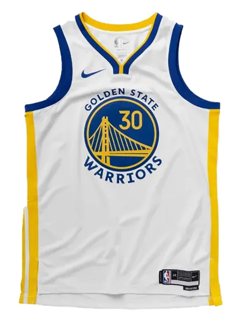 Nike x NBA Golden State Warriors Association "White/Yellow/Blue" tank top White DN2077
