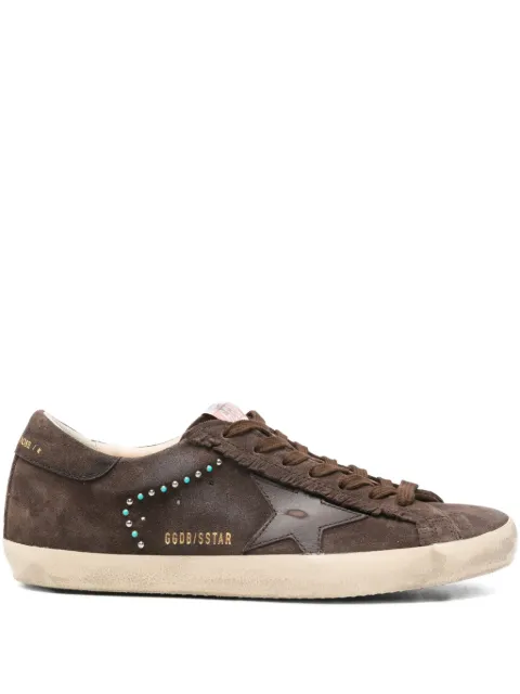 Golden Goose suede studded star sneakers Brown GMF00929F00755255381