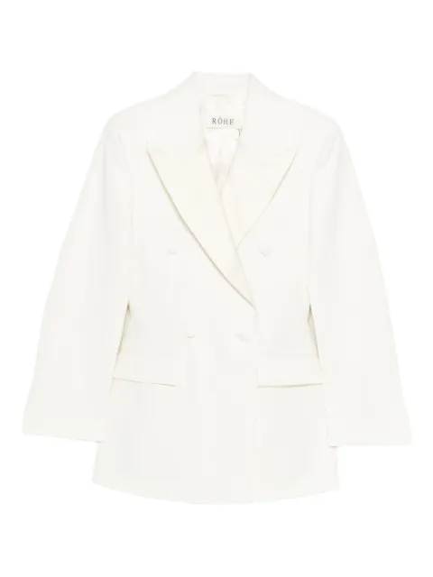 Róhe hourglass tuxedo blazer White 41711120