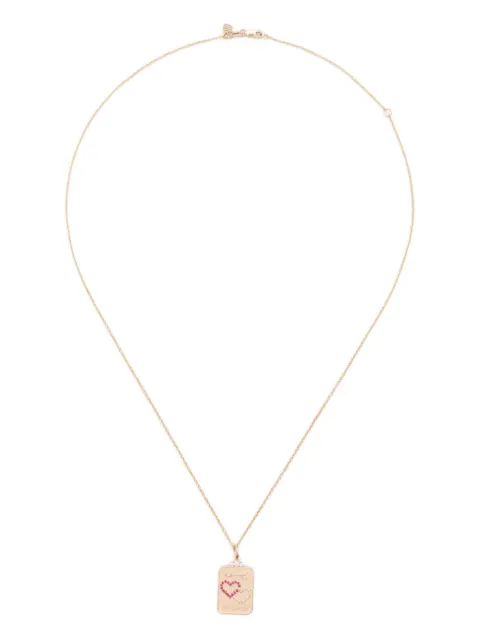 Sydney Evan 14CT yellow gold Tarot Card pendant necklace Yellow CKE2193RY18XMT
