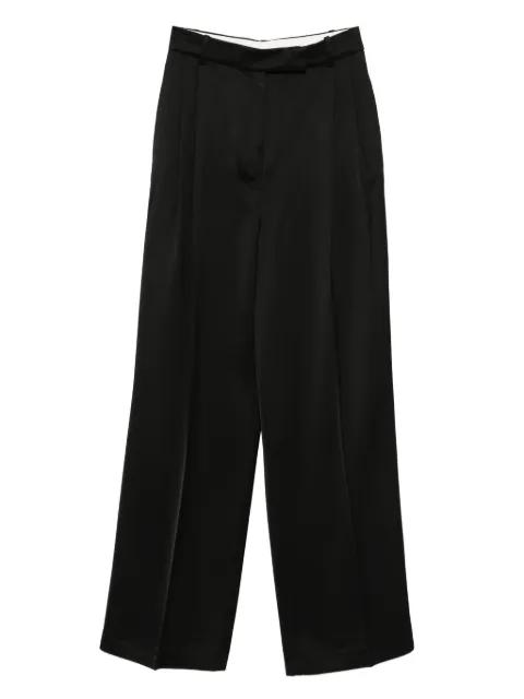 Róhe high-waist satin trousers Black 41730052
