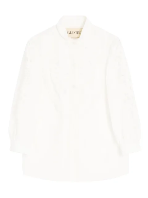 Valentino Garavani embroidered poplin shirt White BAB8209VN