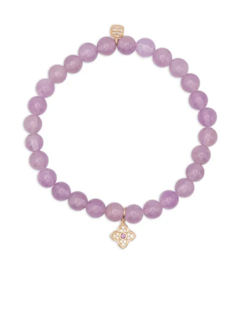 Sydney Evan 14CT yellow gold amethyst and diamond charm bracelet Purple CKE1885AMY526