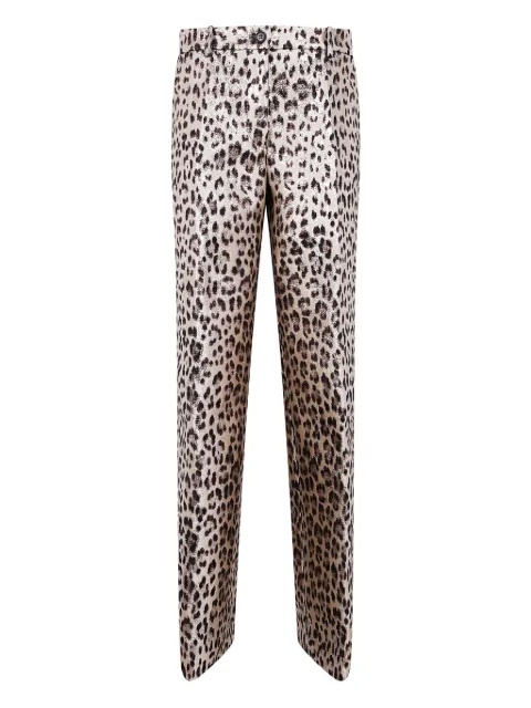 P.A.R.O.S.H. leopard-print trousers Brown D232493COLEON
