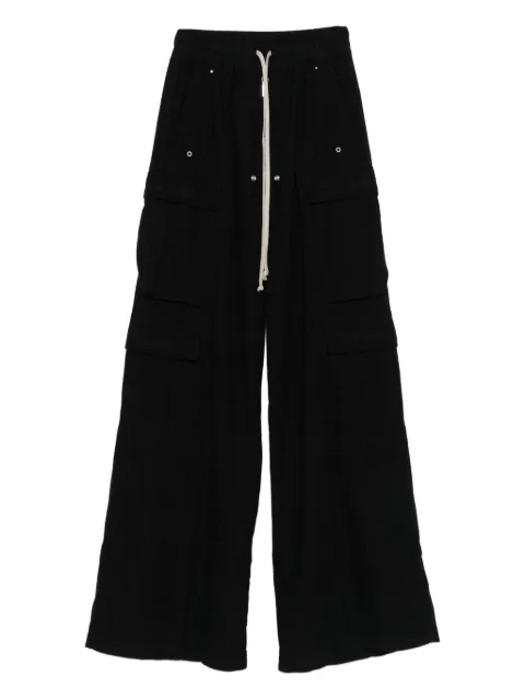 Rick Owens DRKSHDW drawstring cargo trousers Black DS02E7324CFL