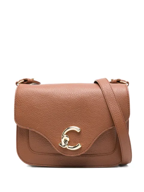 Coccinelle C-me flap cross body bag Brown E1SSL150101