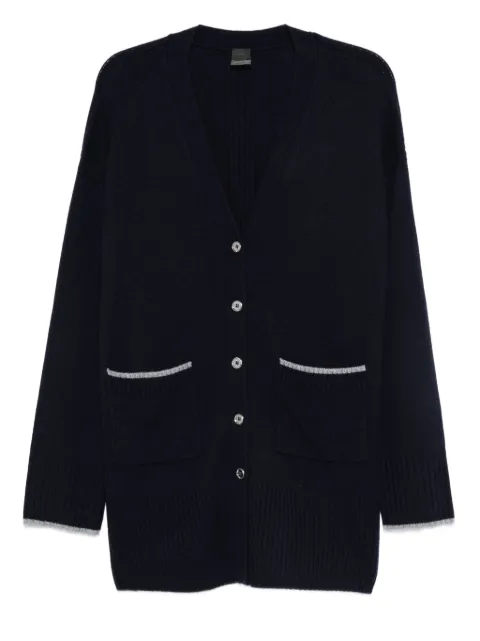 PINKO pocket-detail button-up cardigan Blue 105451A2Q9