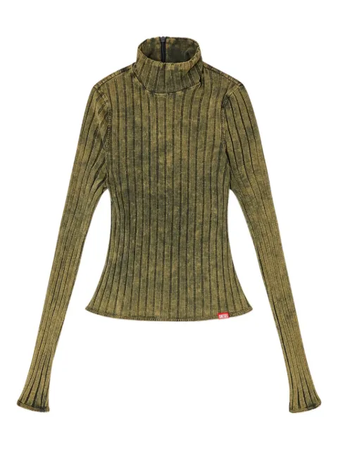 Diesel T-Clawa ribbed long-sleeve t-shirt Green A216010DCCB