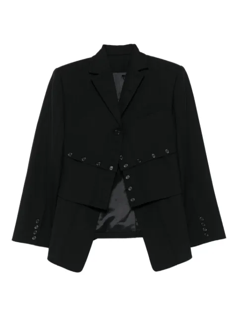 Rokh button-fastening blazer Black R5CA176WM