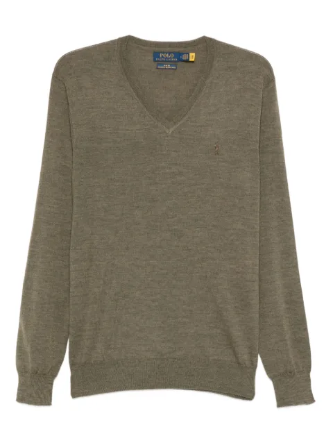 Polo Ralph Lauren V-neck wool sweater Green 710946142010