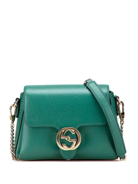Gucci Pre-Owned 2000-2015 Small Dollar Calfskin Interlocking G crossbody bag Green 200CLJ9HIF43RN7P