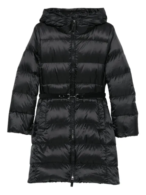 Max Mara hooded belted coat Black 2529496015600