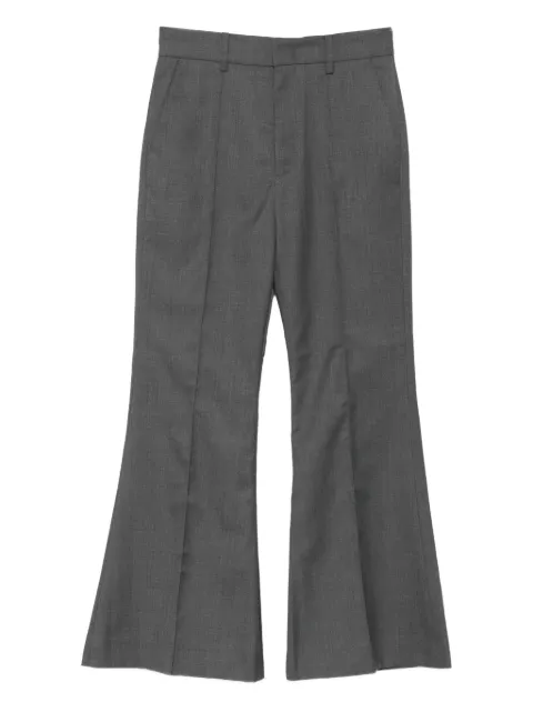 Rokh crease flared trousers Grey R1CA106PM