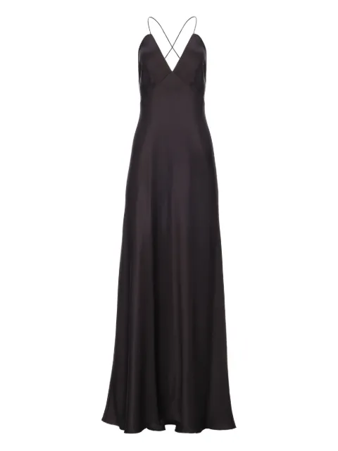 IL VOLO Muse spaghetti-strap bias-cut dress Black MUSEDRESS