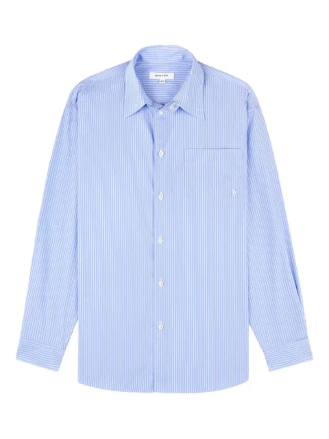 Sporty & Rich striped long-sleeve shirt Blue SI006602302ST082