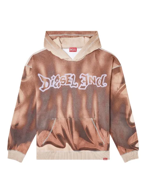 Diesel S-Boxt-Hood-Show print hoodie Neutrals A218030PGBU