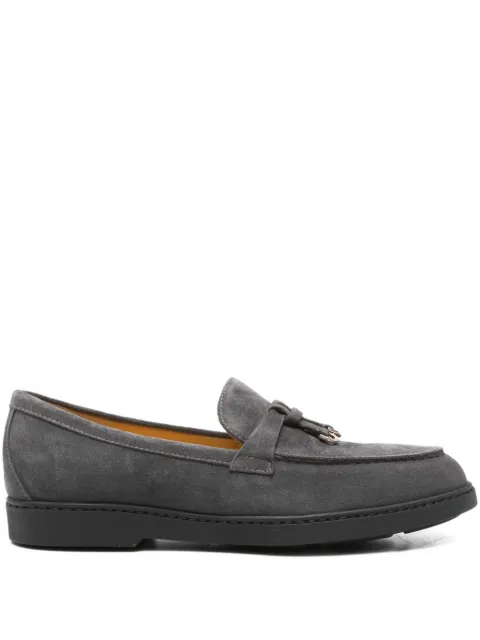 Doucal's tassel-detail suede loafers Grey DD8855EDOUF252NN03