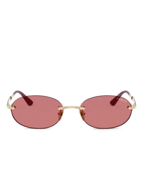 Vogue Eyewear rimless oval-frame sunglasses Gold VO4342S84875
