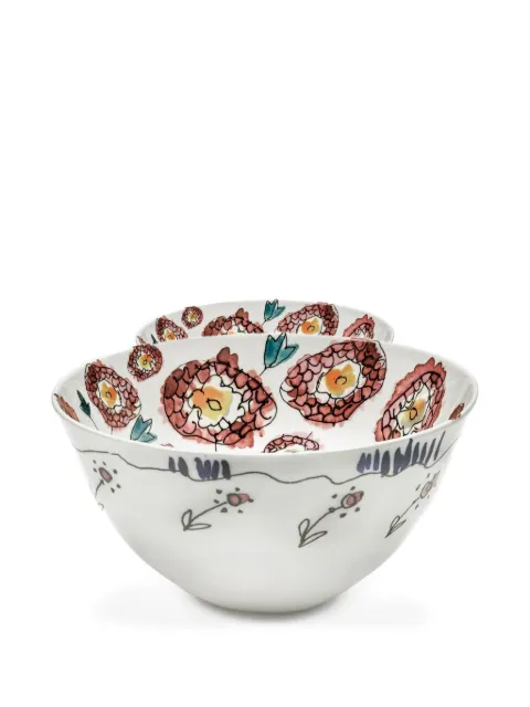Serax floral-print serving bowl White B9223121307