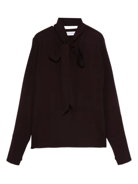 Raquel Diniz neck-tie long-sleeve blouse Red 6003025NUZ0001