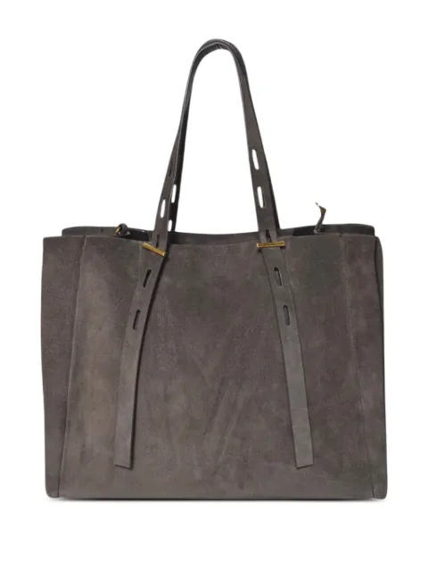 MINOBOSSI suede leather tote bag Brown PAULETTESUEDEC701