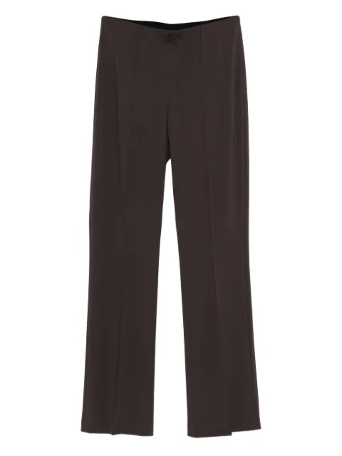 Seventy pintuck-detail trousers Brown PT1305460226