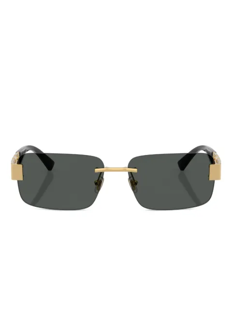 Versace Eyewear rectangle metal sunglasses Gold VE2298100287
