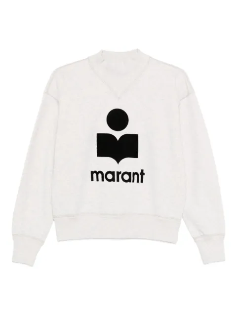 MARANT ÉTOILE Moby logo-print sweatshirt Neutrals SW0003FAA1M07E