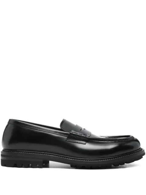 Henderson Baracco penny-strap leather loafers Black 83409