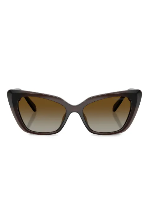 Swarovski Eyewear embellished cat-eye sunglasses Brown SK6047