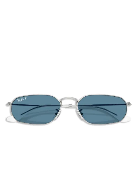 Ray-Ban branded geometric sunglasses Silver RB3947003S2