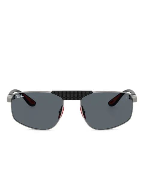 Ray-Ban geometric-frame textured sunglasses Grey RB3776MF001R5