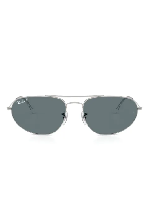 Ray-Ban Explorer IV pilot-frame double-bridge sunglasses Silver RB3945