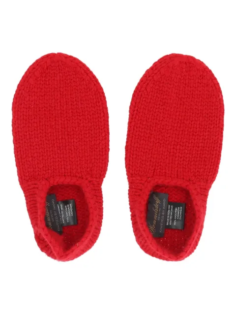WOMMELSDORFF BERLIN cashmere socks Red BROOKLYNTOMATO