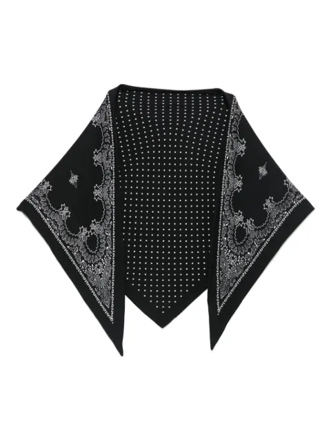 Destin Judy triangular scarf Black JUTRIBL