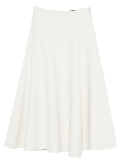 Jacquemus flared midi skirt White SKW00635AW00632