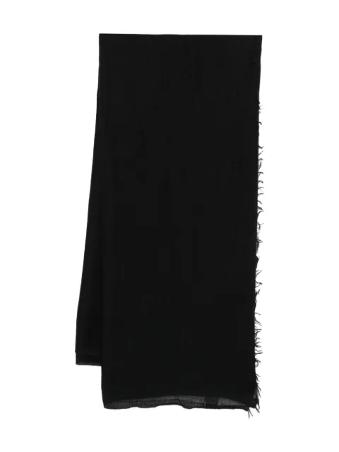 Destin frayed wool scarf Black EMQUUNBL