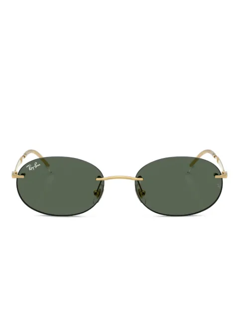 Ray-Ban oval-frame sunglasses Gold RB376700171