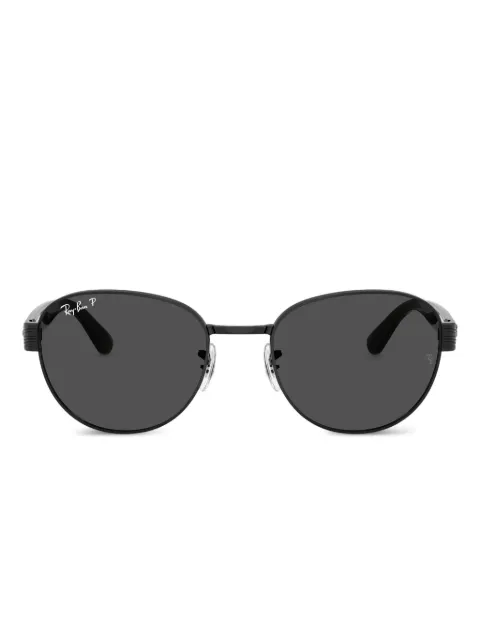 Ray-Ban Chromance round-frame tinted sunglasses Black RB3766CH