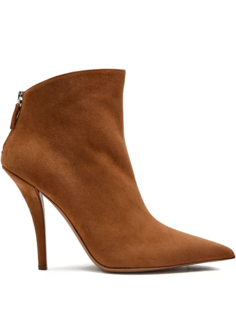 Paris Texas 105mm suede pointed-toe ankle boots Brown PX1418XSA04A