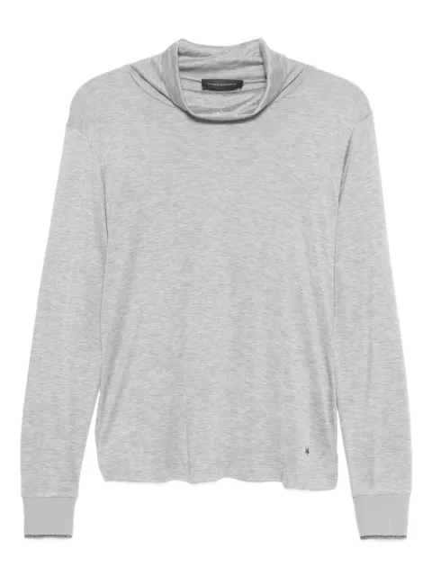 Lorena Antoniazzi high-neck long-sleeve T-shirt Grey A2579TS20A5059