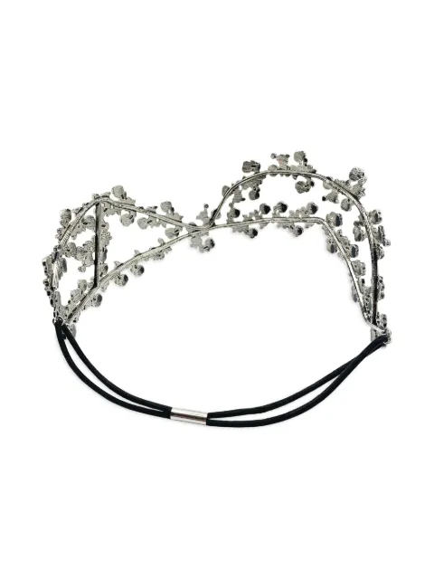 Jennifer Gibson Jewellery 1990s Foliate crystals high tiara Silver JGJFOLIATIARA