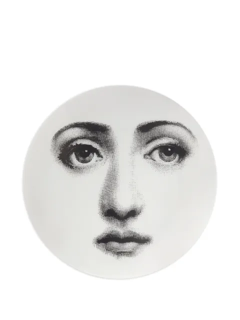 Fornasetti face-print round box White P30Z409