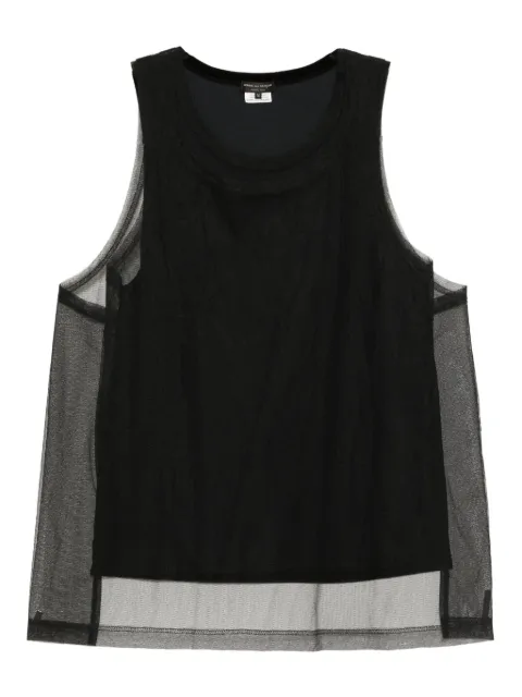 Comme des Garçons Homme Plus double-layer vest Black POT029