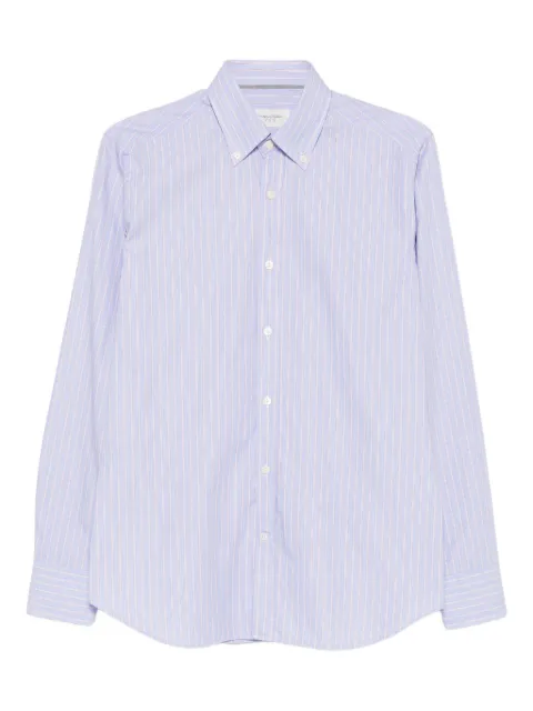 Tintoria Mattei striped long-sleeve shirt Blue QK9N9Z