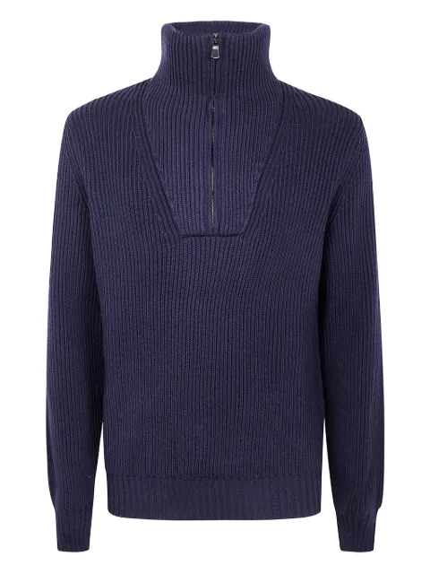 Filippo De Laurentiis high-neck wool sweater Blue MZ3MLWM7I097
